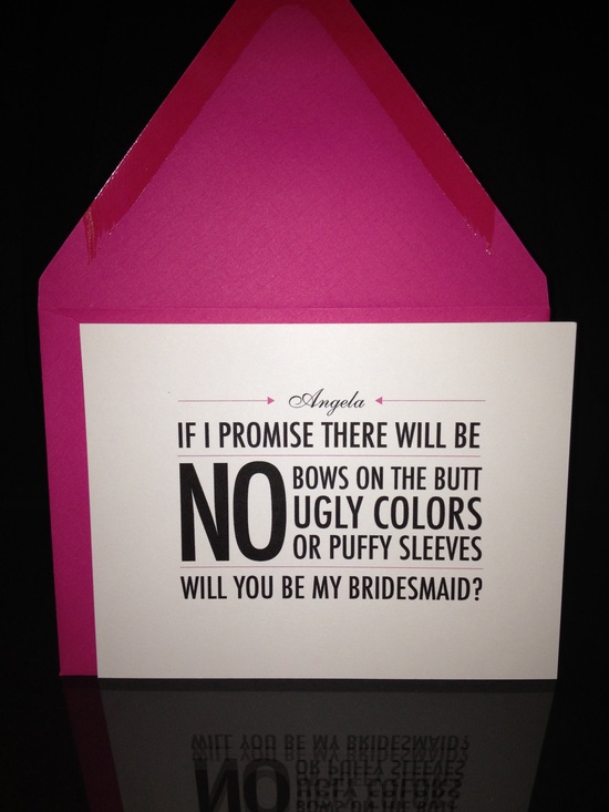 Bridemaid Invites