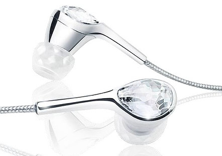 Don’t worry about the sound quality, these earphones have bling.